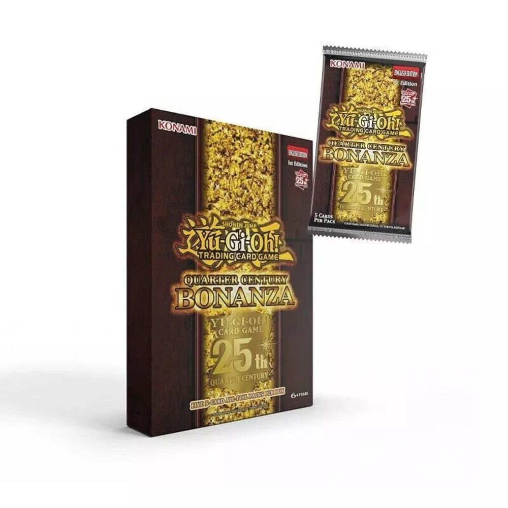 Yu-GI-Oh Quarter Century BONANZA Box, Trading Card Game, Factory Sealed!